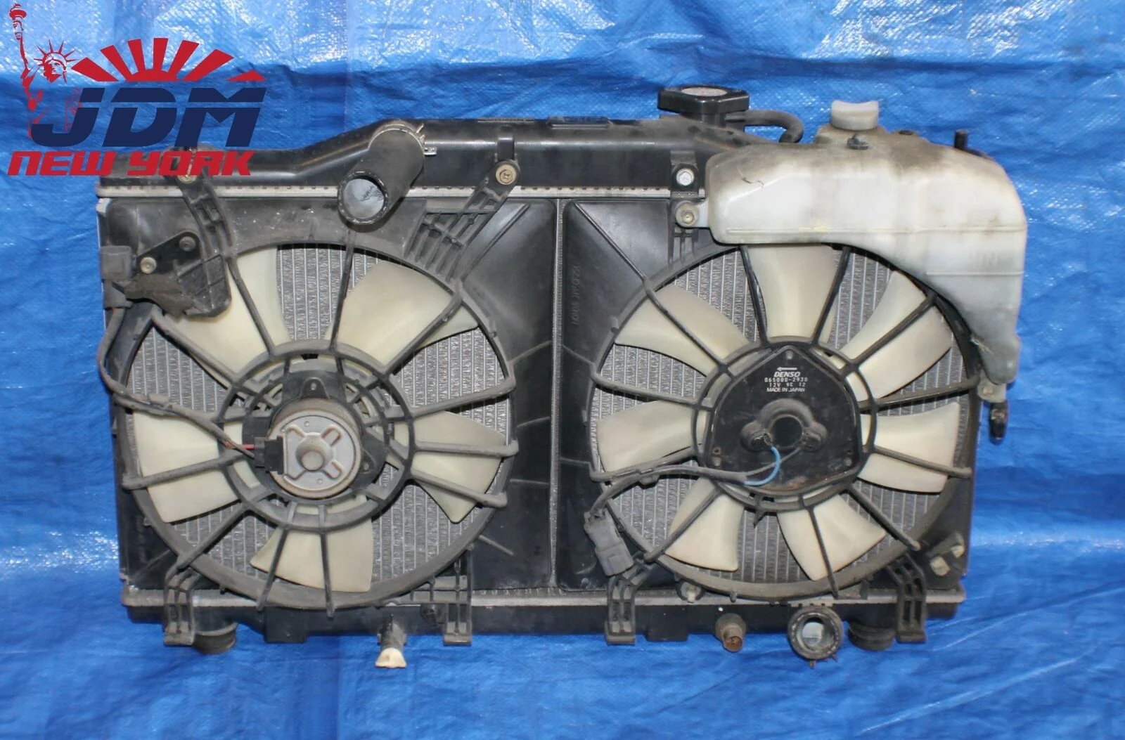 02-06 OEM JDM Acura Honda RSX DC5 Radiator W/ Fan Assembly & Coolant Reservoir - Image 7